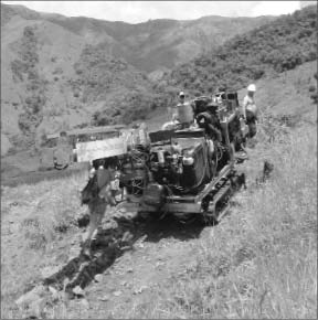 Drillers working at CuOro Resources' Santa Elena copper-gold project in Colombia. Photo by CuOro Resources