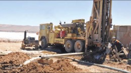 Workers pumping lithium and potash brine from the Sal de Vida lithium project in Argentina. Photo by Lithium One