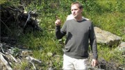 Probe Mines CEO David Palmer at the Borden Lake gold project in Chapleau, Ontario. Photo by Trish Saywell