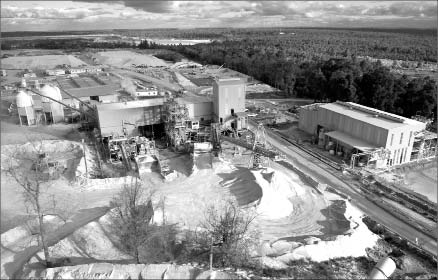 An aerial view of the processing facilities at Tallison Lithium's Greenbushes lithium project in Western Australia, 250 km south of Perth. Photo by Talison Lithium