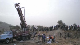 Drillers at Roxgold's Yaramoko gold project in western Burkina Faso. Photo by Roxgold