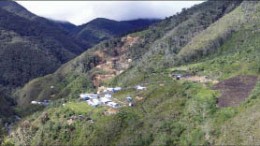 The exploration camp and copper deposit at Candente Copper's Canariaco Norte project in northern Peru. Photo by Candente Copper