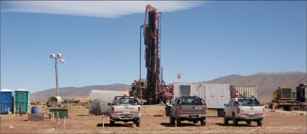 A drill rig at Lithium Americas' Cauchari-Olaroz lithium project in Jujuy province, Argentina. Photo by Salma Tarikh