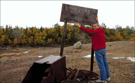 Paul Moore, Buchans Minerals' vice-president of exploration, at the Buchans polymetallic project in Newfoundland. Photo by Ian Bickis