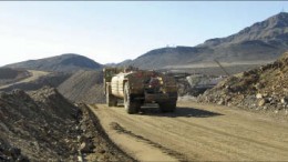 Machinery at Molycorp's Mountain Pass REE mine in California. Photo by Trish Saywell