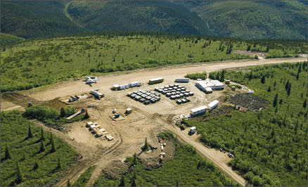 An aerial view of Western Copper and Gold's Casino copper-gold project 380 km northwest of Whitehorse, Yukon. Photo by Western Copper and Gold