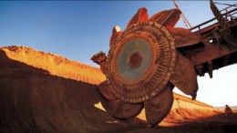 A bucket-wheel extractor at BHP Billiton's Spence copper mine in Chile. Photo by BHP Billiton