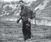 Guilford Brett prospecting in British Columbia's Cassiar Mountains in 1957. Photo courtesy Guilford Brett