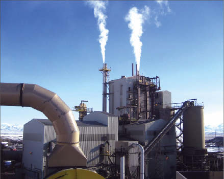 The recently upgraded roasting facility operating Yukon-Nevada Gold's Jerritt Canyon gold mine in Nevada. Photo by Yukon-Nevada Gold