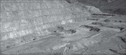 The open pit at SilverCrest Mines' Santa Elena silver-gold mine in Sonora, Mexico. Photo by SilverCrest Mines