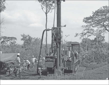 Drillers at Talon Metals' Trairao iron ore project in Para State, Brazil. Photo by Talon Metals