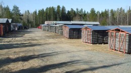 The core shack at Moneta Porcupine Mines' Golden Highway project, 100 km east of Timmins, Ont., holds more than 250 km of historical core. Photo by Moneta Porcupine mines