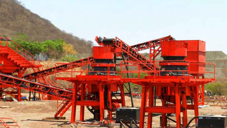 Second- and third-stage crushers assembled at McEwen Mining's El Gallo silver-gold project in Sinaloa, Mexico. Photo by McEwen Mining