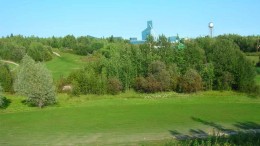 The headframe at Alexis Minerals' Snow Lake gold mine project in west-central Manitoba. Photo by Alexis Minerals