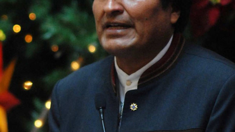 Bolivian President Evo Morales.