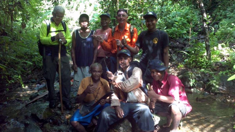 The exploration crew at WCB Resources' Misima Island copper-gold project in Papua New Guinea. Photo by WCB Resources