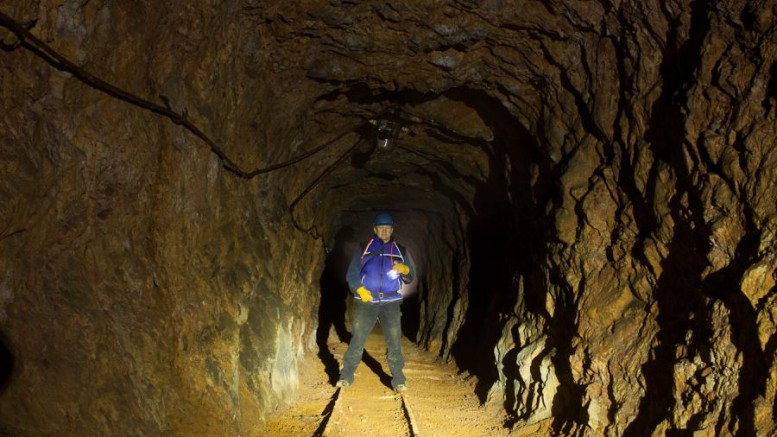 Global Minerals' country manager Martin Zahorec doing rehabilitation work at the historic Maria iron ore mine, part of the Strieborna project in Slovakia. Photo by Global Minerals