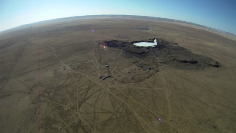 Aerial view of Prophecy Coal's Chandgana coal project in Mongolia. Photo by Prophecy Coal