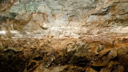 A mine wall where artisinal mining occurred at Continental Gold's Buritica gold project, 75 km northwest of Medelln, Colombia. Photo by Continental Gold