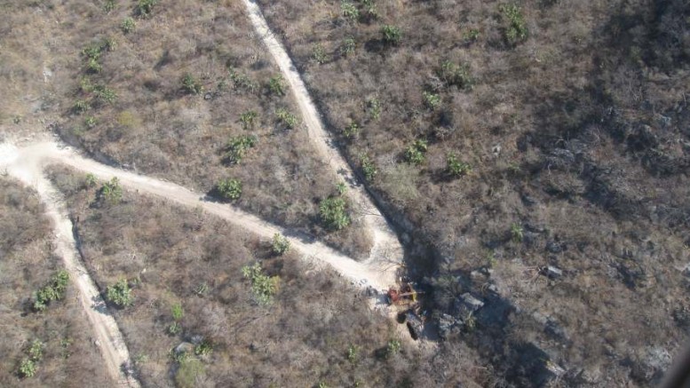 An aerial view of a drill pad at Torex Gold Resources' Morelos project in Mexico. Photo by Torex Gold Resources