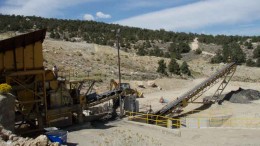 Equipment at Great Basin Gold's Hollister gold mine in Nevada's Carlin trend, in more optimistic days in 2010. Photo by The Northern Miner