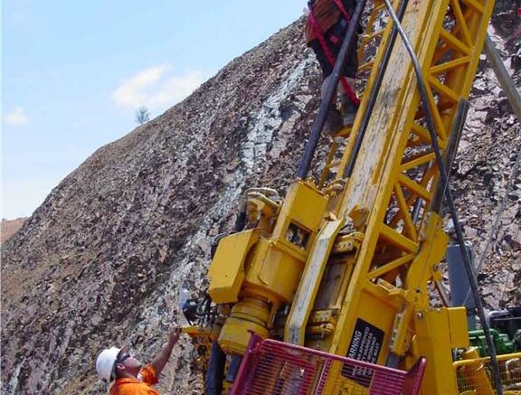 Drillers at work at Vista Gold's Mount Todd gold project in Australia's Northern Territory. Photo by Vista Gold