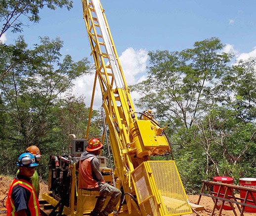 Drilling at Unigold's Candelones Extension, part of its Neita concession. Source: Unigold