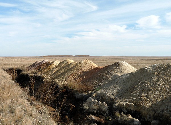 A trench at the Atygai prospect on Slater Mining's West Khazret gold project in Kazakhstan. Source: Slater Mining