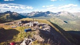 Drillers at Tower Resources' JD gold-silver property, 300 km north of Smithers, British Columbia. Source: Tower Resources
