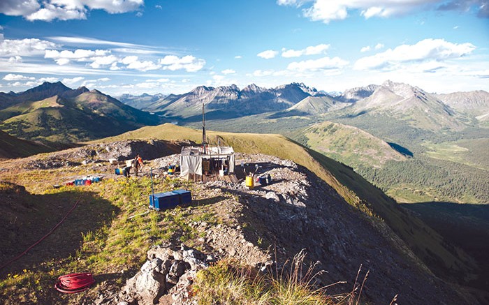 Drillers at Tower Resources' JD gold-silver property, 300 km north of Smithers, British Columbia. Source: Tower Resources