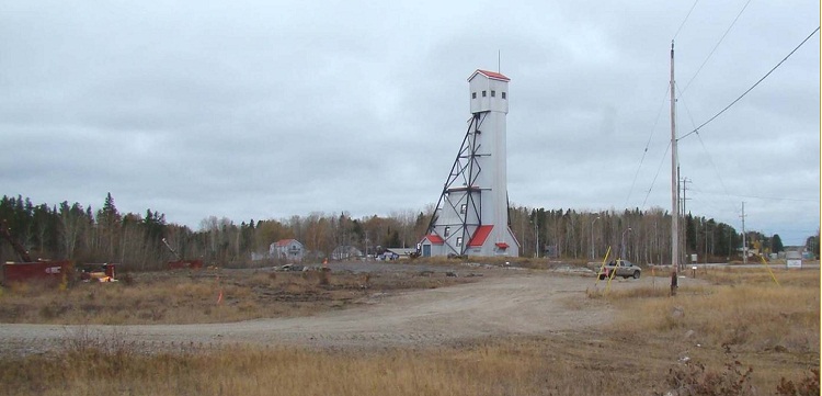 The headframe at the past-producing Hardrock property, part of Premier Gold Mines' Trans-Canada gold project in northwestern Ontario. Source: Premier Gold Mines