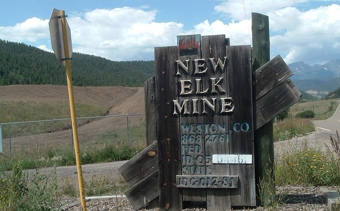 A sign for Cline Mining's New Elk metallurgical coal mine. Source: Cline Mining