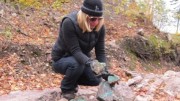 Superior Copper CEO Judy Baker at the Batchawana copper project in northern Ontario. Photo by Salma Tarikh