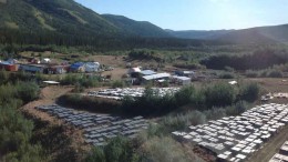 The camp at Northern Freegold's Freegold Mountain copper-gold project in the Yukon. Photo by Matthew Keevil