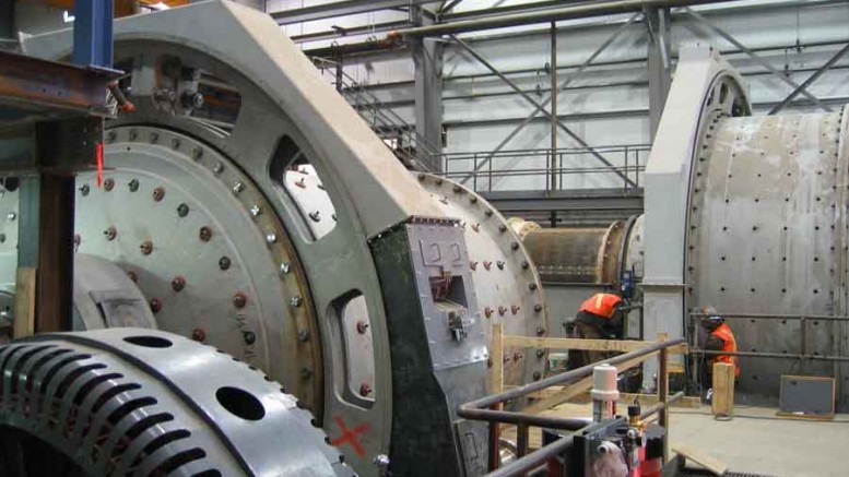 Inside the mill at Capstone Mining's Minto copper mine, 240 km north of Whitehorse, Yukon. Source: Capstone Mining