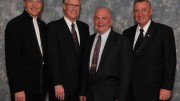 This year's inductees to the Canadian Mining Hall of Fame, from left: Pierre Lassonde, Gerald Grandey, Chuck Fipke and James O'Rourke. Source: Canadian Mining Hall of Fame