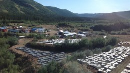 The camp at Northern Freegold's Freegold Mountain copper-gold project in the Yukon. Photo by Matthew Keevil
