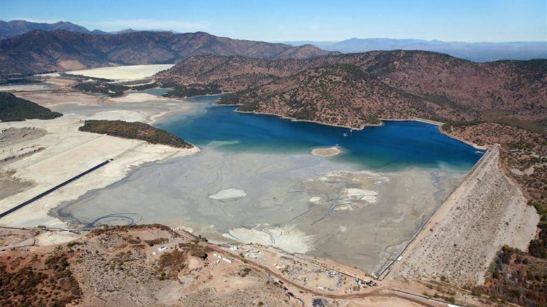 The Colihues tailings pond, about 1 km south of Amerigo's plant. Source: Amerigo Resources