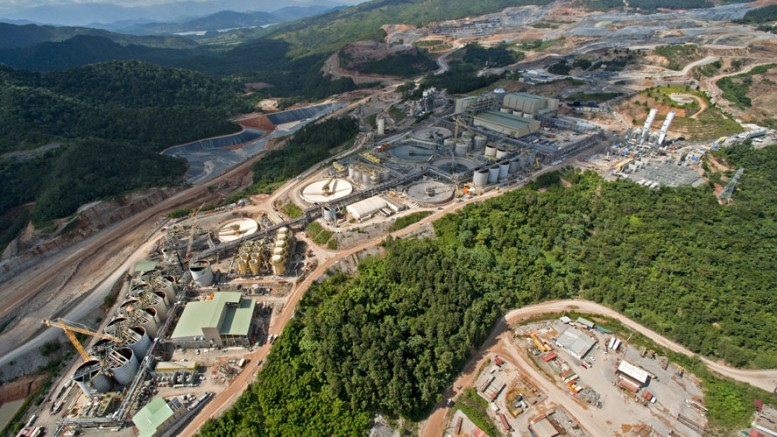 An aerial shot of the Pueblo Viejo processing plant in the Dominican Republic. Source: Goldcorp