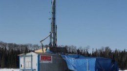 A drill rig at Gold Canyon Resources' Springpole gold project in northwestern Ontario. Source: Gold Canyon Resources