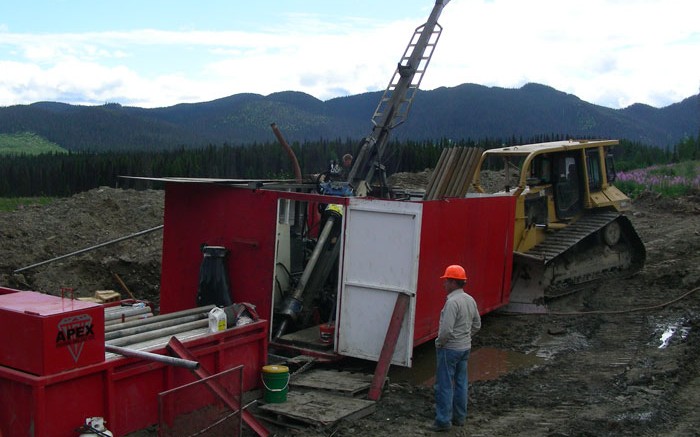 Drillers at First Point Minerals and Cliffs Natural Resources' Decar nicked project in central British Columbia. Source: First Point Minerals