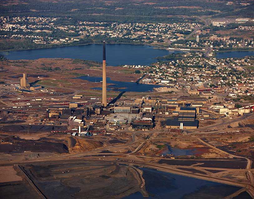 An aerial shot of HudBay's processing facilities in Flin Flon, Manitoba. Source: HudBay Minerals