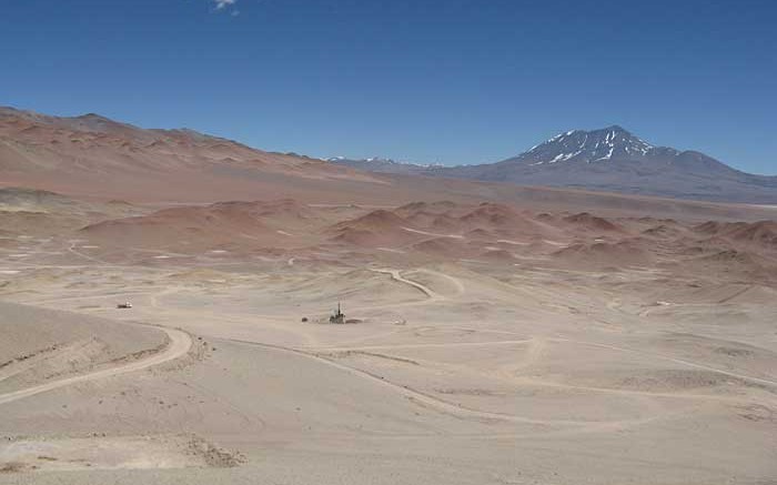 A drill rig at Lumina Copper's Taca Taca copper project in Argentina. Photo by Trish Saywell