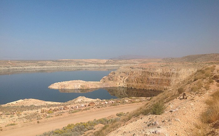 The past-producing pit at Paramount Gold and Silver's Sleeper gold-silver project in Nevada. Photo by Matthew Keevil