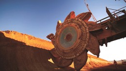 A bucket wheel excavator at BHP's Spence open pit mine in northern Chile. Source: BHP Billiton