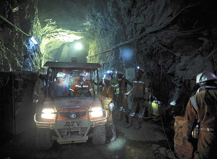 Inside Randgold's Loulo mine located in the west of Mali. Source: Randgold Resources