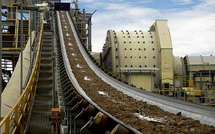 A conveyor belt at African Barrick's North Mara mine in Tanzania. Source: Barrick Gold