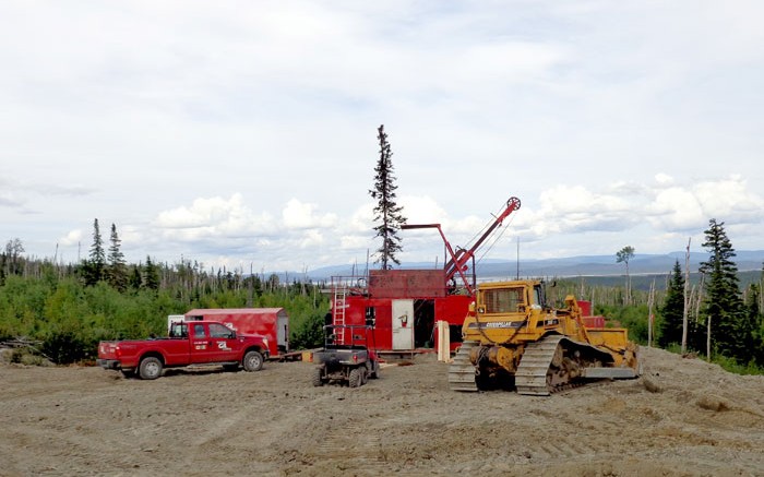 A drill rig at Mason Graphite's Lac Guret graphite project in Quebec's North Shore region. Source: Mason Graphite