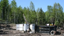 A drill rig at Confederation Minerals' Newman Todd gold project in Ontario. Source: Confederation Minerals