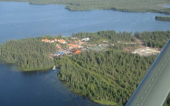 Mega Precious Metals' camp at the Monument Bay gold-tungsten project in northeastern Manitoba. Source: Mega Precious Metals